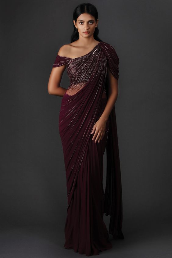 image of saree gown